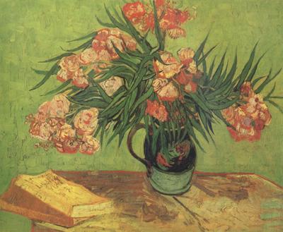 Vincent Van Gogh Still life:Vast with Oleanders and Books (nn04) China oil painting art
